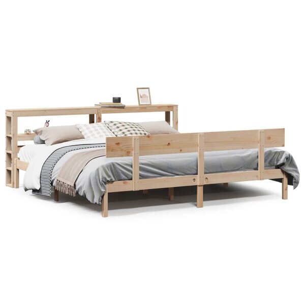 vidaXL Cadre de lit sans matelas 180x200 cm bois massif de pin