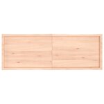 vidaXL Dessus de table bois massif non traité bordure assortie