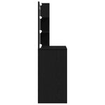 vidaXL Table de Toilette Chêne noir 60 x 40 x 140 cm Bois d'ingénierie