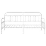 vidaXL Lit de jour Blanc 90x200 cm en Acier