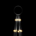 vidaXL Sapin de Noël sur mât de drapeau 1134 LED Blanc chaud 800 cm