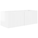 vidaXL Ensemble meuble TV 2 Pièces Blanc brillant Bois d'ingénierie