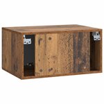 vidaXL Meuble TV mural 59 5 x 41 x 30 cm Bois ancien Bois d'ingénierie