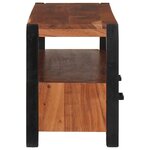 vidaXL Meuble de rangement multimédia Marron Bois d'acacia massif