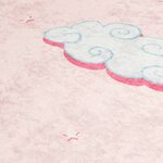 vidaXL Tapis enfants rose 160x230 cm licorne antidérapant lavable