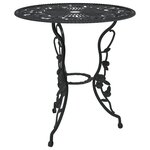 Ensemble de bistro jardin meuble extérieur terrasse 3 pièces aluminium coulé noir 02_0013513