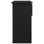 vidaXL Table console avec tiroirs noir 85 5x38 5x74 5 cm