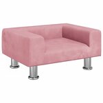 vidaXL Canapé pour enfants rose 50x40x26 5 cm velours