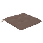 vidaXL Chaises de jardin lot de 4 avec coussins Bois d'acacia massif