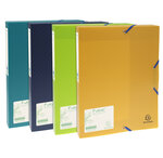 Boite de classement exabox dos 40mm polypropylène 7/10e forever® pp - a4 - couleurs assorties - x 8 - exacompta