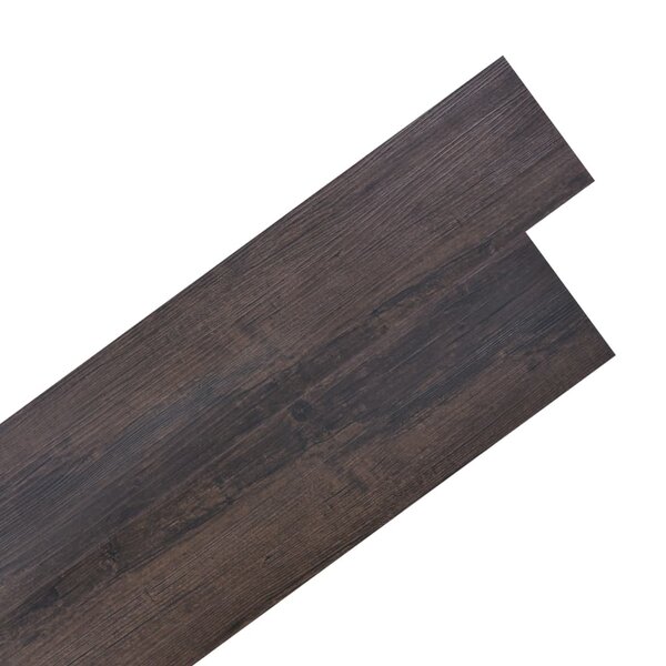 vidaXL Dalles de plancher PVC autoadhésif 5 02 m² 2 mm marron foncé