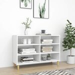 vidaXL Buffet blanc 103 5x35x70 cm bois d'ingénierie