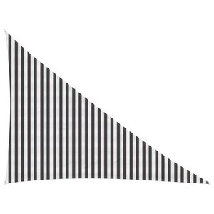 vidaXL Voile d'ombre 3 x 4 x 5 m HDPE Triangulaire Anthracite et blanc