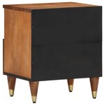 vidaXL Tables de chevet 2 Pièces 40x33x46 cm Bois de manguier solide