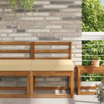 vidaXL Coussin de canapé d'extérieur Beige 60 x 60 x 8 cm Polyester