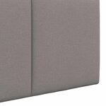 vidaXL Tête de lit suspendue Taupe Velours