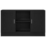 Buffet vidaXL en chêne noir 120x30 5x70 cm en bois d'ingénierie