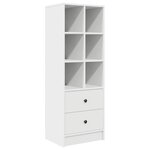 vidaXL Bureau avec rangement avec tiroir 2 Pièces Blanc 80 x 50 x 76 cm