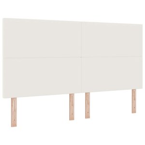 vidaXL Tête de lit LED avec des lumières à LED Crème 180 cm Polyester