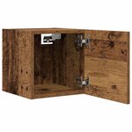 vidaXL Meuble TV mural vieux bois 30 5x30x30 cm