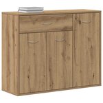 vidaXL Buffet chêne artisanal 88x30x70 cm bois d'ingénierie