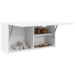 vidaXL Armoire murale de bain blanc 80x25x40 cm bois d'ingénierie