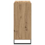 vidaXL Meuble à vinyles avec étagère chêne artisanal 85 x 38 x 89 cm
