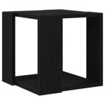vidaXL Table Basse Chêne noir MDF 32 x 32 x 30 cm Simple Carré