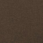 vidaXL Cadre de lit sans matelas marron foncé 200x200 cm tissu