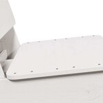 vidaXL Chaises de jardin lot de 2 blanc 60x64x70 5 cm bois massif pin