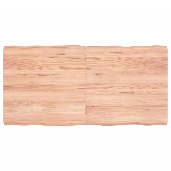 vidaXL Dessus de table bois massif traité bordure assortie