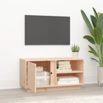 vidaXL Meuble TV 80x35x40 5 cm Bois de pin massif