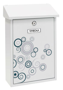 Boîte aux Lettres en Acier sérigraphié  Premium E5606  « Spatk »  Blanc