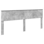 vidaXL Tête de lit Gris béton 200 cm Bois d'ingénierie