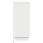 Buffet vidaXL avec LED Blanc 90x32x75 cm en bois d'ingénierie