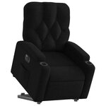 vidaXL Fauteuil inclinable électrique noir tissu