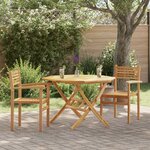 vidaXL Chaises empilables de jardin 2 Pièces Marron 55 5 x 55 5 x 90 cm