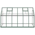 vidaXL Serre avec cadre de base vert 334x169x195 cm aluminium