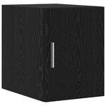 vidaXL Armoire de rangement 2 Pièces Chêne noir 30 x 42 5 x 225 cm