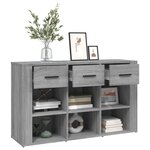 vidaXL Buffet Sonoma gris 100x30x59 5 cm Bois d'ingénierie