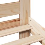 vidaXL Cadre de lit sans matelas 200x200 cm bois massif de pin