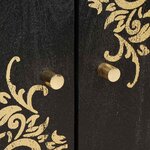 vidaXL Buffet Noir 60 x 33 x 75 cm Bois de mangue massif