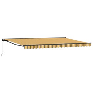 vidaXL Cadre d'auvent Jaune et Gris 500 × 300 cm