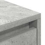 vidaXL Meuble TV gris béton 188 5x41x50 cm bois d'ingénierie