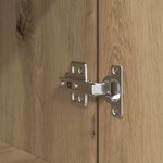 vidaXL Buffet haut chêne artisanal 70x35x180 cm bois d'ingénierie