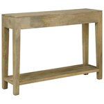 vidaXL Table console avec tiroir Gris naturel 110 x 30 x 80 cm