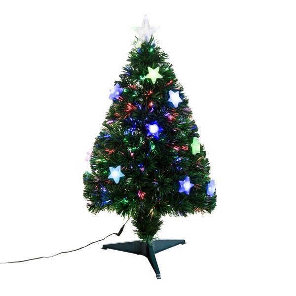 Homcom Sapin de Noël artificiel lumineux LED multicolore 90cm