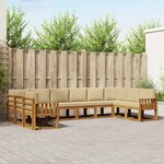 vidaXL Ensemble de canapés d'extérieur 10 Pièces Naturel et Beige
