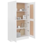 vidaXL Bibliothèque Blanc 82 5x30 5x150 cm Bois d’ingénierie