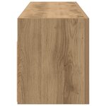 vidaXL Armoire murale de bain chêne artisanal bois d'ingénierie